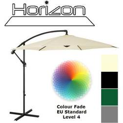 Horizon 3m Cantilever Natural Parasol Hanging Banana Garden