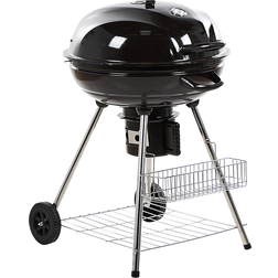 Beliani Kettle BBQ Charcoal Lid Wheeled Thermometer