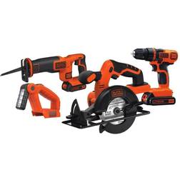 BLACK DECKER 20V MAX* Cordless Drill Combo Kit, 4-Tool (BD4KITCDCRL)