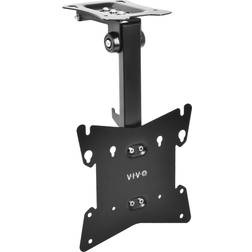 VIVO Black Manual Flip Down Mount Folding Pitched Roof