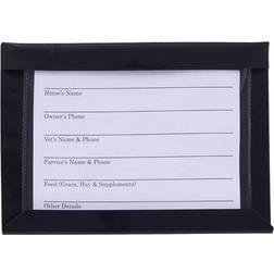 Tough-1 Stall Card Holder with Card - Black