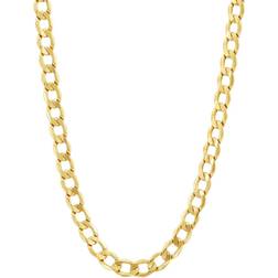 Lord & Taylor Hollow Bevelled Curb Chain Necklace - Gold