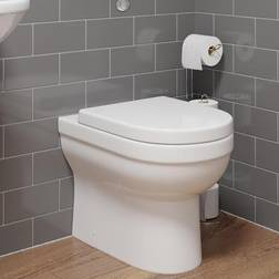 Ceramica Milan Back to Wall Toilet with Concealed Cistern & Soft Close Seat
