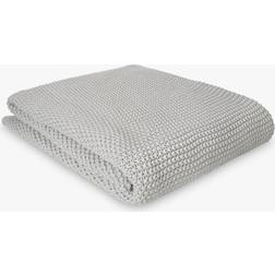 Laura Ashley Parker Chunky Knit Blankets Grey