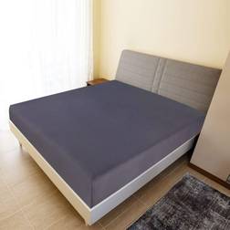 vidaXL Fitted Sheet Bed Sheet Grey (200x140cm)