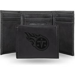 NFL Fan Rico Titans Laser-Engraved Black Trifold Wallet