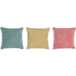 Dkd Home Decor Fringe Complete Decoration Pillows Green, Yellow, Pink (45x45cm)