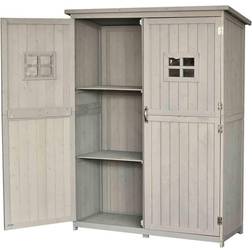 OutSunny Garden Shed Outdoor Storage Unit w/ Asphalt Three (Building Area )