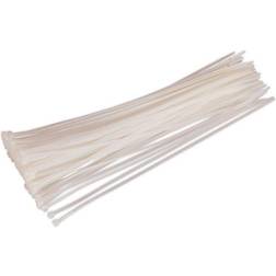 Sealey CT38048P100W Cable Ties 380 x 4.8mm White Pack Of 100