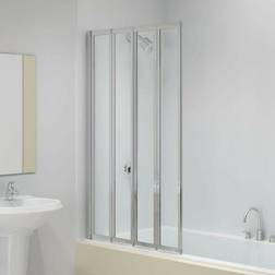 Signature Four Folding Square Bath Screen - 4mm