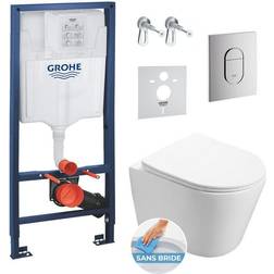 Grohe Toilet set Frame SAT Infinitiorimless WC, invisible fixings Flush plate Soundproofing panel (ArenaInfinitio)