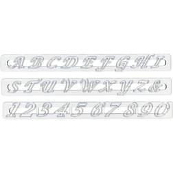 FMM Upper Case Script Alphabet & Number Tappit Cookie Cutter