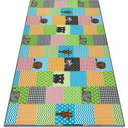 ManoMano Kid's Zoo Animals Carpet