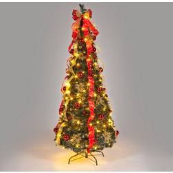 SnowTime Pre-Lit Pop Up Green Christmas Tree 182.9cm