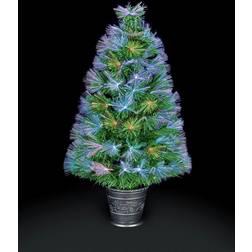 Premier Decorations 2.6ft Fibre Optic Burst Christmas Tree Christmas Tree