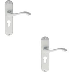 PAIR Curved Handle on Chamfered Lock