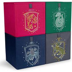 Ukonic Harry Potter Hogwarts Houses 11-Inch Storage Bin Cube Organizers