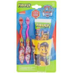 Paw Patrol Firefly 2 Toothbrushes Beaker & Toothpaste 75ml of 4