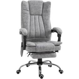Vinsetto 6-Point Vibrating Heat Massage Chair Micro Fiber Footrest