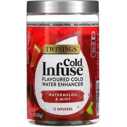 Twinings Cold Infuse Watermelon, Mint, & Strawberry Cold Water Enhancers 12-Count