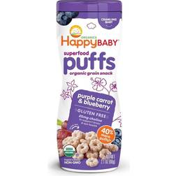 Happy Baby Superfood Puffs Organic Food Purple Carrot Blueberry 2.1