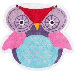 Homescapes Cotton Tufted Colourful Owl Children Rug 27.6x31.5"