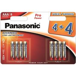 Panasonic 136005 AAA Battery 1.5V Alkali-manganese Pro Power 4 4
