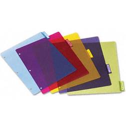 Cardinal 84018 Poly Index Dividers Five-Tab Letter Four per