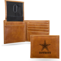 Rico Industries NFL Laser-Engraved Bifold Wallet - Dallas Cowboys - Dallas