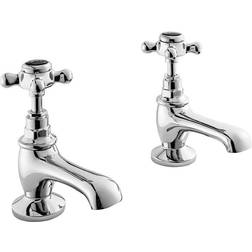 Bayswater Crosshead Hex Basin Taps Pair