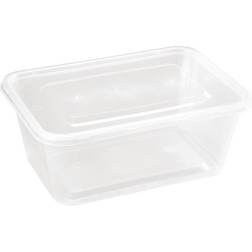 Fiesta Plastic Microwavable Containers With Lid Large 1000ml (Pack of 250)