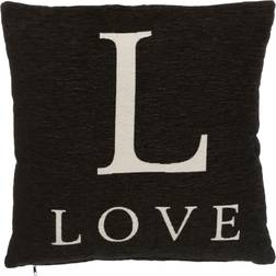 Premier Housewares Words 'Love' Complete Decoration Pillows Black