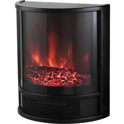 Warmlite Lavenham 1.8KW Electric Log Effect Fire Stove, black