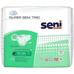 Seni Super Trio Large 6 Packs of 10 Nappies 100150 for Very Severe Incontinence