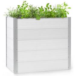 Blumfeldt Nova Grow Raised Planter wpc Wood Look White