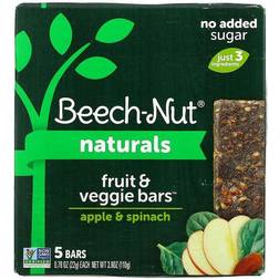 Beech-Nut Naturals, Apple & Spinach, 5 Bars, 22g