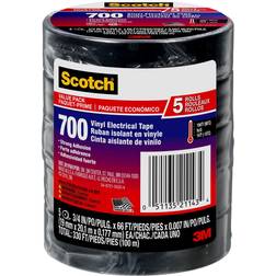 3M Scotch 24413-BA-6 0.75 Vinyl Electrical Tape Black