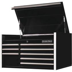 41" 8 Drawer Top Chest Black