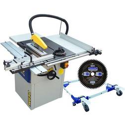 Charnwood Package Deal: Professional 10” Table Saw with Wheel Kit and Fine Blade