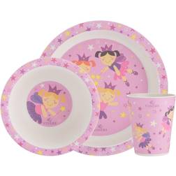 Viners Fairies 3pce Bamboo Fibre Kids Dinnerware Set