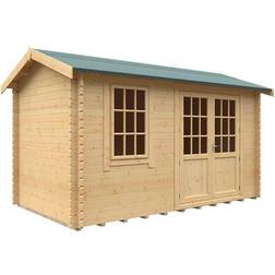 14x8w The Henley Plus 44mm Cabin L4150 x W2350 mm Solid Wood/Softwood/Pine Natural