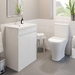 Ceramica Arles Toilet & Artis White Vanity Unit 600mm