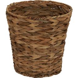 Household Essentials Woven Water Hyacinth Wicker Waste Basket, Natural