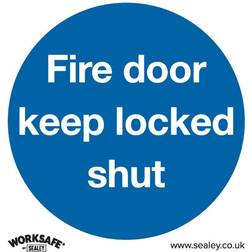 Worksafe Mandatory Safety Sign Door Keep Locked Shut