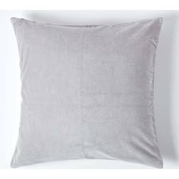 Homescapes Velvet Cushion Cover Cushion Cover Grey