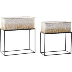 Dkd Home Decor Set of Planters Metal 2 Pieces 2 53,5