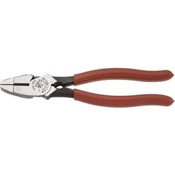 Klein Tools 9 Lineman's Bolt-Thread Holding Heavy Duty High Leverage Side Pliers Cutting Plier