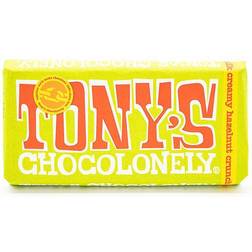 Tony's Chocolonely 2 Ethical Bars Milk Creamy Hazelnut Crunch