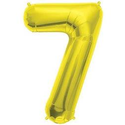 Amscan S/SHAPE:7 Gold Foil Balloons 2825601