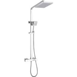 Synergy Square Thermostatic Cool Touch Chrome Shower Kit